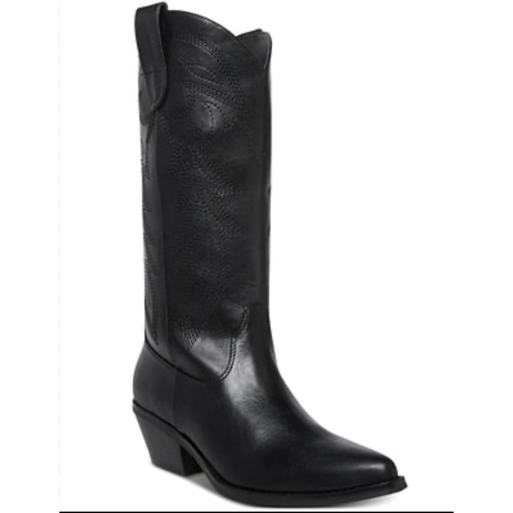Madden NYC Women's Black‎ Slip-on Pointed Toe Comfort Tall
Western Boots: 6 NWOT - Picture 2 of 10